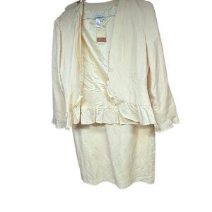 Coldwater Creek Cream Wedding Dress with Jacket